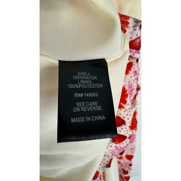 Torrid Retro Chic Midi Puff Sleeve Skater Dress Womens Large Strawberry Pink New - Picture 11 of 12